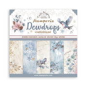 STAMPERIA DEWDROPS 30.5CM X 30.5CM PAPER PACK SBBL163